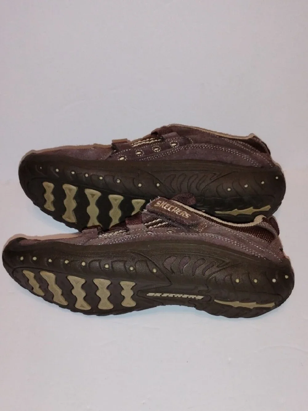 P-036 Skechers Women's Brown and Tan with Intuition Strap